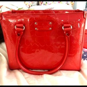 Coral Kate Spade Bag + matching zippy